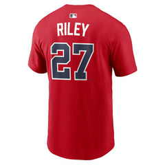 Austin Riley Atlanta Braves Home Name & Number T-Shirt Red | Nike