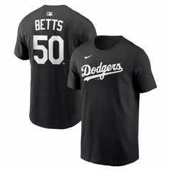 Mookie Betts Los Angeles Dodgers Name & Number T-Shirt Black | Nike