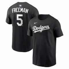 Freddie Freeman Los Angeles Dodgers Name & Number T-Shirt Black | Nike