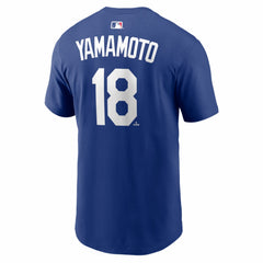 Yoshinobu Yamamoto Los Angeles Dodgers Home Name & Number T-Shirt Royal | Nike