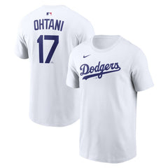 Shohei Ohtani Los Angeles Dodgers Name & Number T-Shirt White | Nike
