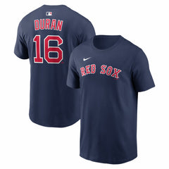 Jarren Duran Boston Red Sox Home Name & Number T-Shirt Navy | Nike
