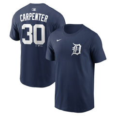 Kerry Carpenter Detroit Tigers Home Name & Number T-Shirt Navy | Nike