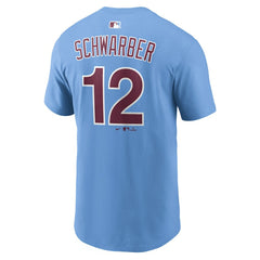 Kyle Schwarber Philadelphia Phillies Name & Number T-Shirt Light Blue | Nike