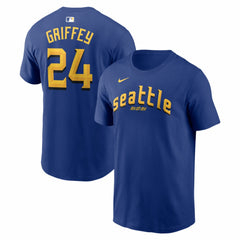 Ken Griffey Jr. Seattle Mariners City Connect Name & Number T-Shirt Royal | Nike