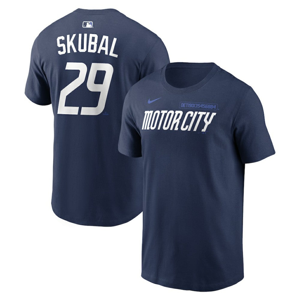 Tarik Skubal Detroit Tigers City Connect Name & Number T-Shirt Navy | Nike