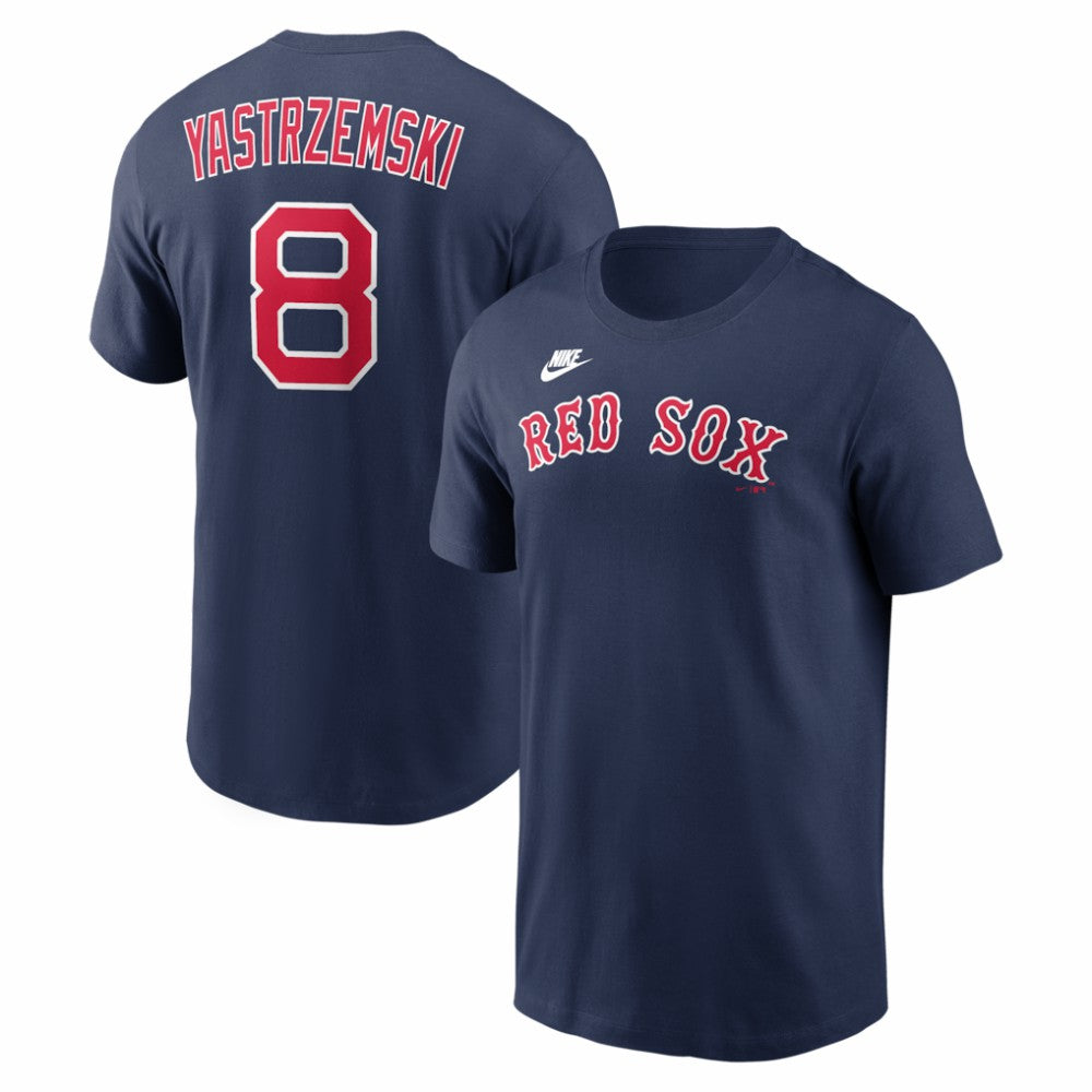 Carl Yastrzemski Boston Red Sox Cooperstown Collection Name & Number T-Shirt Navy | Nike