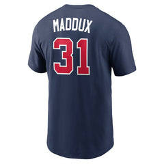 Greg Maddux Atlanta Braves Cooperstown Collection Name & Number T-Shirt Navy | Nike