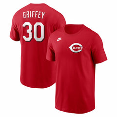 Ken Griffey Jr. Cincinnati Reds Cooperstown Collection Name & Number T-Shirt Red | Nike