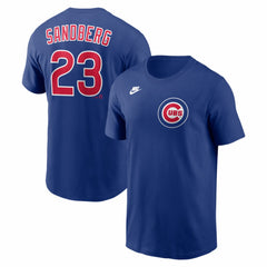 Ryne Sandberg Chicago Cubs Cooperstown Collection Name & Number T-Shirt Royal | Nike