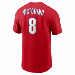 Shane Victorino Philadelphia Phillies Cooperstown Collection Name & Number T-Shirt Red | Nike