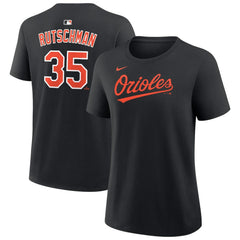 Adley Rutschman Baltimore Orioles Women's Name & Number T-Shirt Black | Nike
