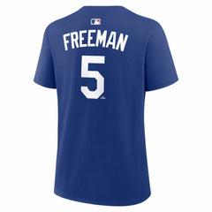 Freddie Freeman Los Angeles Dodgers Women's Name & Number T-Shirt Royal | Nike