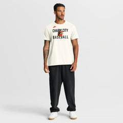 Baltimore Orioles Cooperstown Collection ‘70s Inspired T-Shirt Cream | Nike
