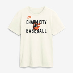 Baltimore Orioles Cooperstown Collection ‘70s Inspired T-Shirt Cream | Nike