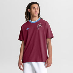 Philadelphia Phillies Cooperstown Collection Ringer T-Shirt Burgundy | Nike