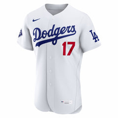 Shohei Ohtani Los Angeles Dodgers Home Authentic Sponsor Patch Jersey - White