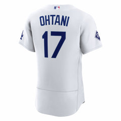Shohei Ohtani Los Angeles Dodgers Home Authentic Sponsor Patch Jersey - White