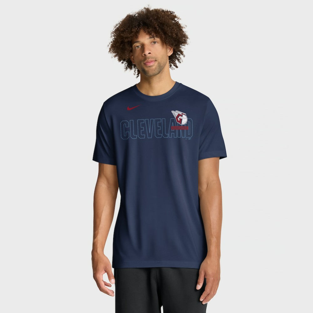 Cleveland Guardians Knockout Team Legend Dri-FIT T-Shirt Navy | Nike