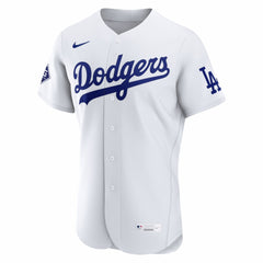 Los Angeles Dodgers Home Sponsor Patch Authentic Jersey White | Nike