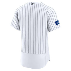 New York Yankees Home Sponsor Patch Authentic Jersey - White