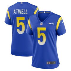 Tutu Atwell Los Angeles Rams Women's Home Game Jersey - Royal