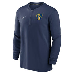 Milwaukee Brewers Authentic Collection Game Time Performance Quarter-Zip Top Navy | Nike
