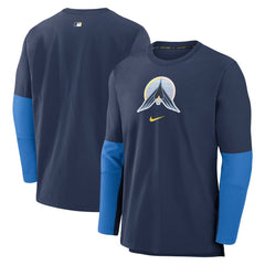 Minnesota Twins Authentic Collection Player Dri-FIT Lightweight Pullover Navy | Nike