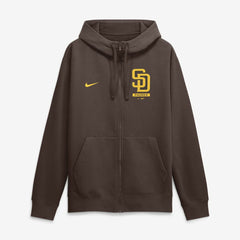 San Diego Padres Primetime Lockup Full-Zip Hoodie Brown | Nike