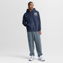 New York Yankees Primetime Lockup Full-Zip Hoodie Navy | Nike