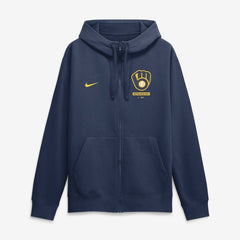 Milwaukee Brewers Primetime Lockup Full-Zip Hoodie Navy | Nike