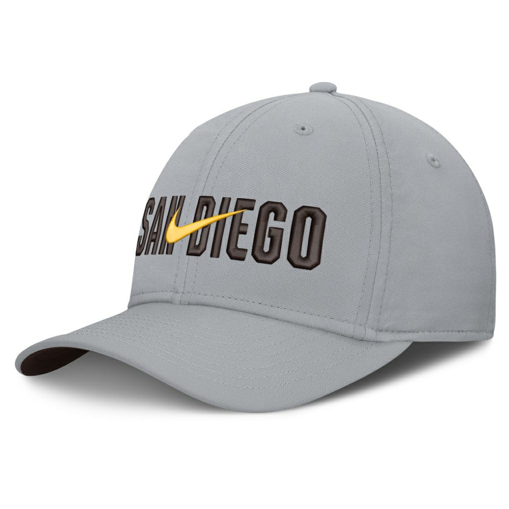 San Diego Padres Primetime Rise Dri-FIT Flex Hat Gray | Nike