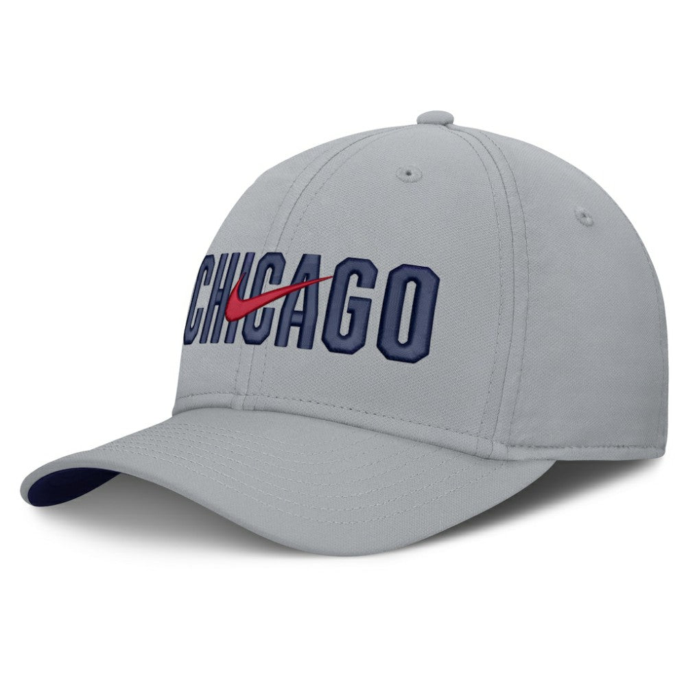 Chicago Cubs Primetime Rise Dri-FIT Flex Hat Gray | Nike