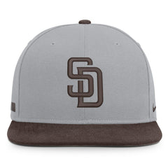 San Diego Padres Primetime Pro Dri-FIT Snapback Hat Gray/Brown | Nike