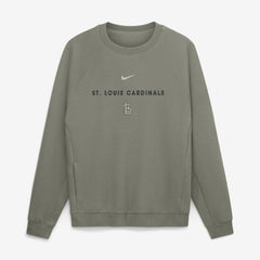 St. Louis Cardinals Statement Primary Raglan Dri-FIT Sweatshirt Olive | Nike