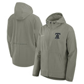 Philadelphia Phillies Unlimited Packable Full-Zip Hooded Jacket Olive | Nike