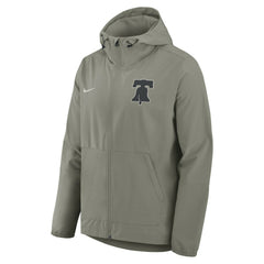 Philadelphia Phillies Unlimited Packable Full-Zip Hooded Jacket Olive | Nike