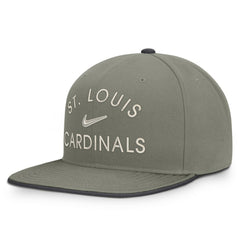 St. Louis Cardinals Pro Dri-FIT Snapback Hat Olive | Nike