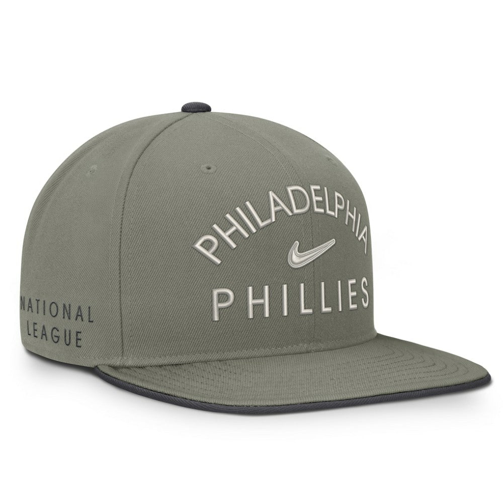 Philadelphia Phillies Pro Dri-FIT Snapback Hat Olive | Nike