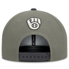 Milwaukee Brewers Pro Dri-FIT Snapback Hat Olive | Nike