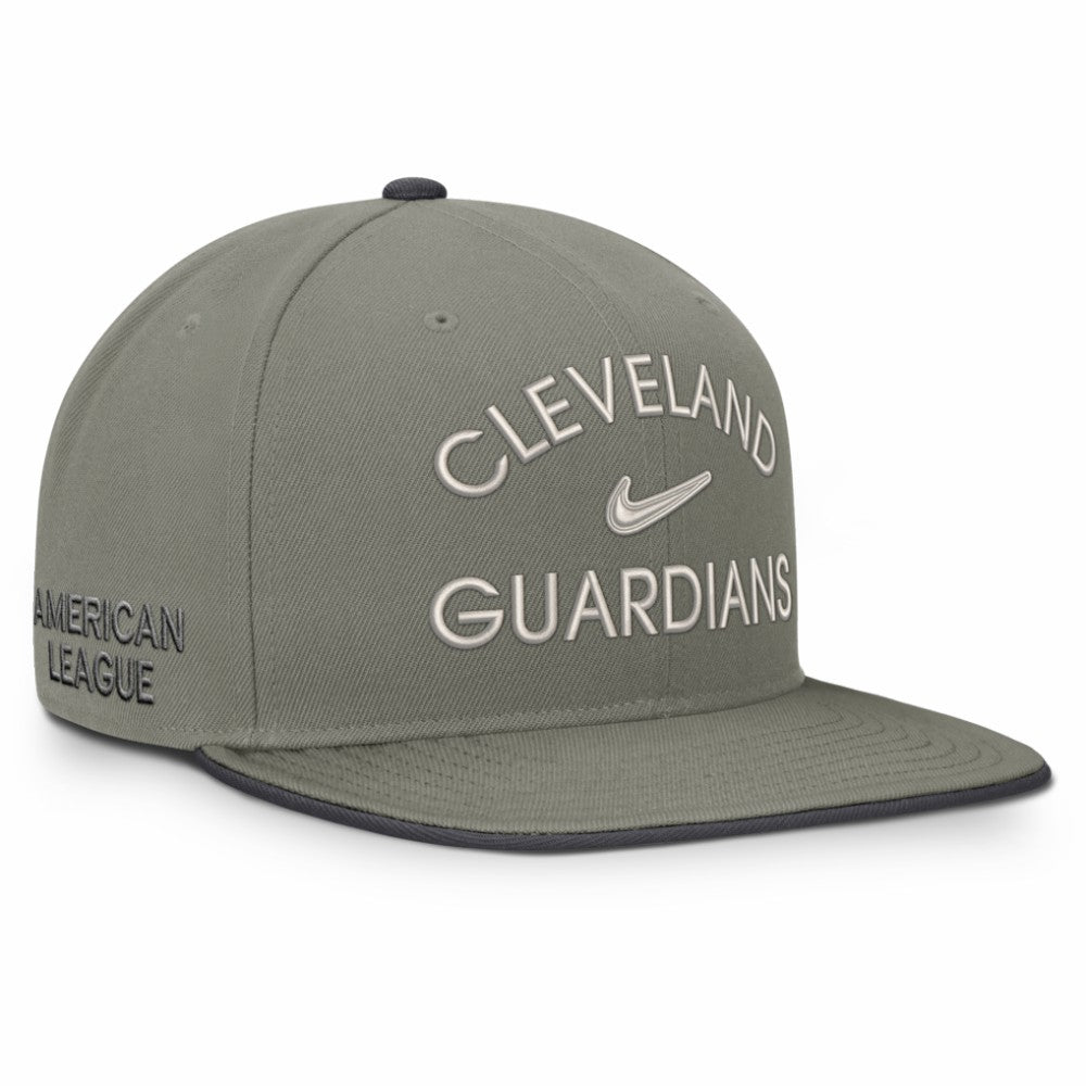 Cleveland Guardians Pro Dri-FIT Snapback Hat Olive | Nike