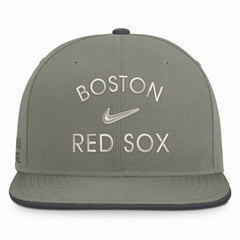 Boston Red Sox Pro Dri-FIT Snapback Hat Olive | Nike