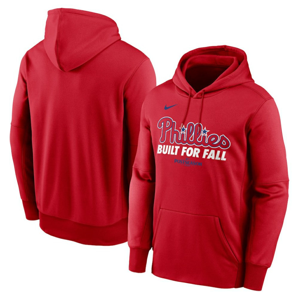 Philadelphia Phillies 2025 MLB Postseason Authentic Collection Therma Fleece Hoodie Red | Nike