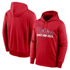 Philadelphia Phillies 2025 MLB Postseason Authentic Collection Therma Fleece Hoodie Red | Nike