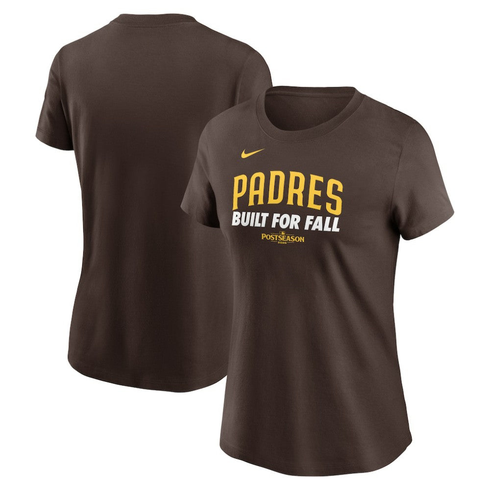 San Diego Padres Women's 2025 MLB Postseason Authentic Collection T-Shirt Brown | Nike
