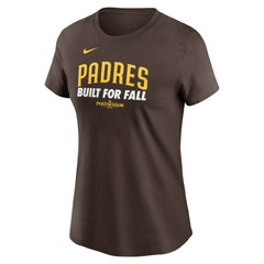 San Diego Padres Women's 2025 MLB Postseason Authentic Collection T-Shirt Brown | Nike