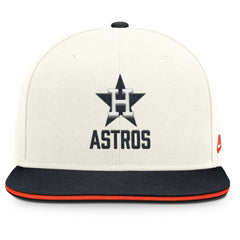 Houston Astros Cooperstown Pro Dri-FIT Snapback Hat Cream/Navy | Nike
