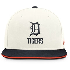 Detroit Tigers Cooperstown Pro Dri-FIT Snapback Hat Cream/Navy | Nike