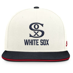 Chicago White Sox Cooperstown Pro Dri-FIT Snapback Hat Cream/Navy | Nike
