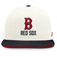 Boston Red Sox Cooperstown Pro Dri-FIT Snapback Hat Cream/Navy | Nike